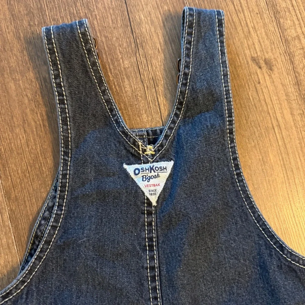 OshKosh B'gosh Denim Overalls Kids 3T Blue Carpenter Shorts Utility